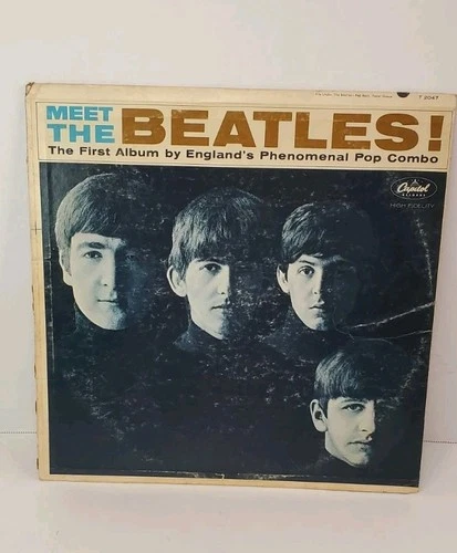 Meet The Beatles LP 1964 Mono T-2047 Pressing 12" Vinyl Record