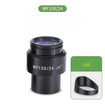 WF10X Wide Field Eyepiece 24mm FN, Diopter Adjustable, 30mm Mount for Microscope