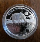 2014 New Zealand Mint Limited Edition Endangered Species Black Rhinoceros Coin — photo 2