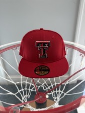 New Era 59FIFTY Texas Tech TT Logo Red/Black ...
