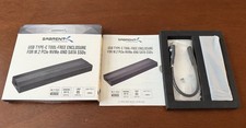 Sabrent USB 3.2 Type-C Tool-Free Enclosure for M.2 PCIe NVMe SATA SSDs EC-SNVE