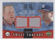 2004 Sweet Spot Threads Dual Jerseys /150 Kevin Brown Curt Schilling #STD-CK 0f8