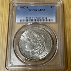 1902-S Morgan Silver Dollar $1 PCGS AU55