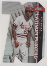 2021 Topps Chrome Update Target Platinum Player Die-Cuts Lou Brock HOF ut4