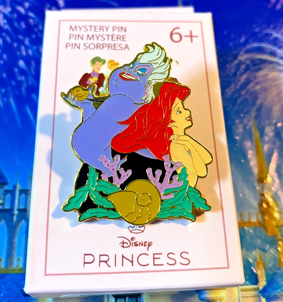 🦐 Loungefly Disney Princess and Villains Duo Pin Ariel & Ursula Little Mermaid