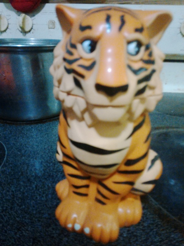Ringling Brothers Circus Plastic Souvenir Orange Tiger Mug