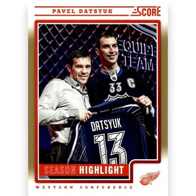 2012-13 SCORE GOLD RUSH #10 PAVEL DATSYUK RED WINGS NM/MINT