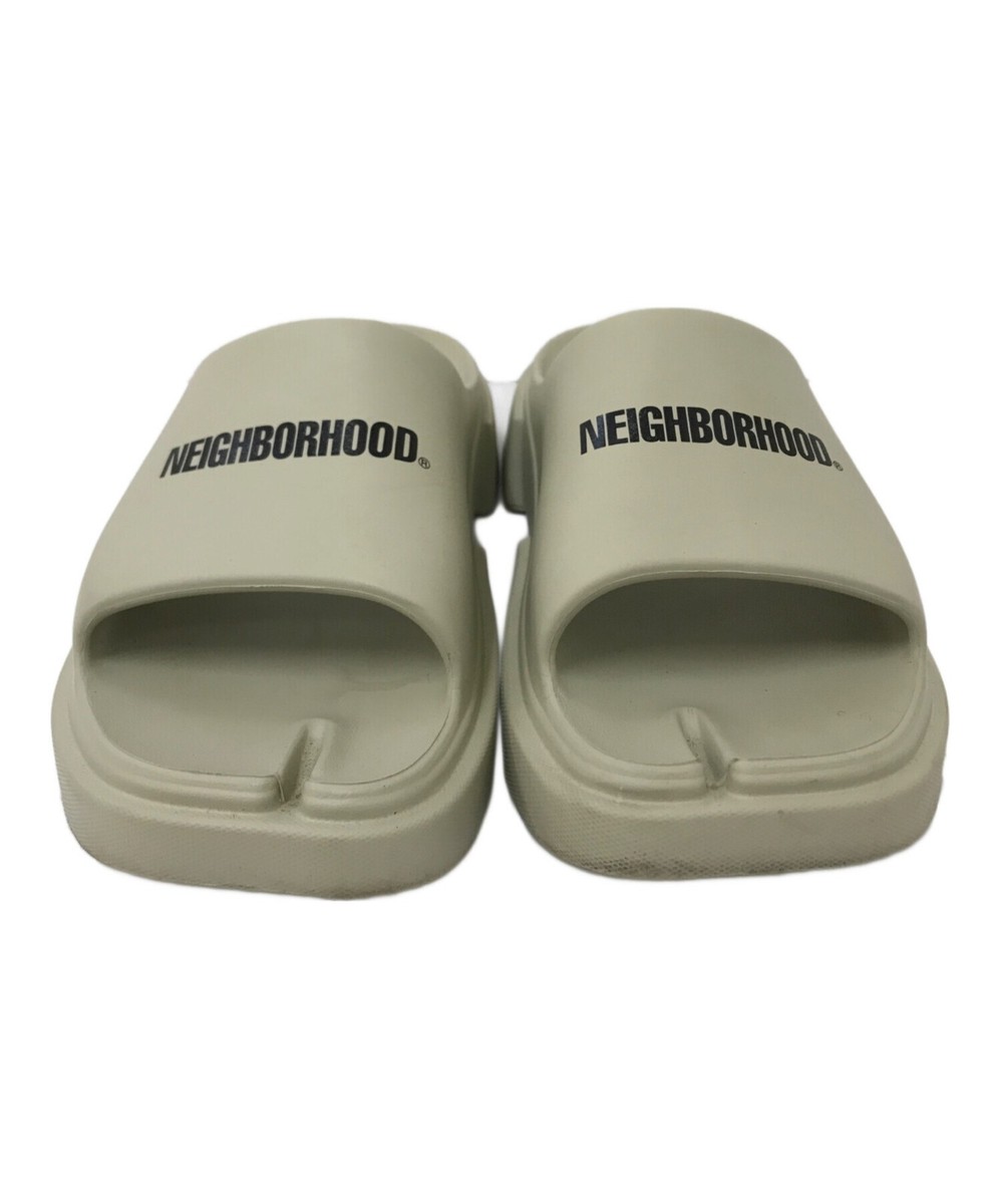 靴 NEIGHBORHOOD NH X PAES SLIDE 26cm Neighborhood x Paes logo-print Slides | Black | FARFETCH