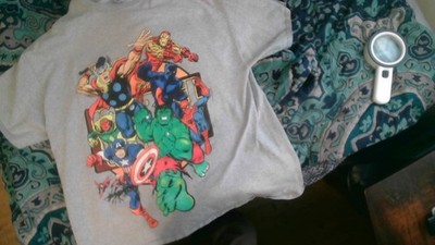 Marvel Characters ADULTS Size Clothing Custom Design Printed Front T-Shirts