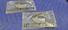 2x Fender Side Emblems For Ram 2500 3500 Cummins Turbo Diesel Badge Black Chrome