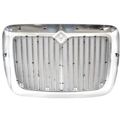 Chrome Front Grille Compatible With International Prostar 08-18 With Bug Screen
