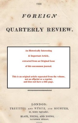 RAUMER'S HISTORY OF THE HOHENSTAUFFENS. AN UNCOMMON ORIGINAL ARTICLE FROM THE FO