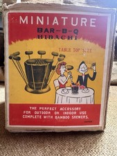 Miniatur Bar-B-Q Hibachi Grill Vintage Made In Japan Indoor/Outdoor Japan