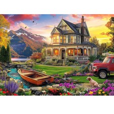 1000 Piece Autumn Landscape Jigsaw Puzzle - Challenging Game for All Ages