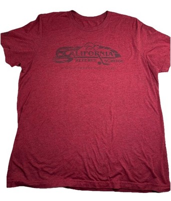 Referee School Men s T-shirt Heather Red Short Sleeve Men s Large Very Soft