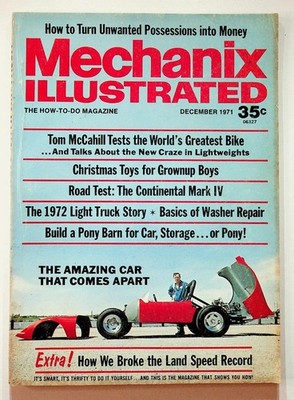 Mechanix Illustrated Magazine December 1971 No 523 Continental Mark IV Fawcett