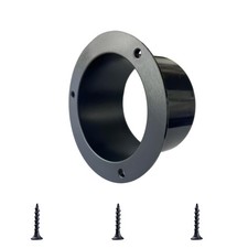 3 Inch Black Plastic Duct Connector Flange, ABS Straight Pipe Fitting with Du...