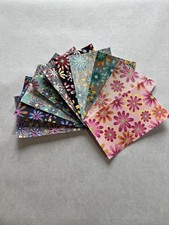 Inside/Outside Decorative Fabric Iron On Patches-Set of 10 3  x 5   Flower ...