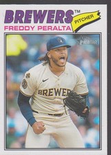 2026 Topps Heritage #291 Freddy Peralta Milwaukee Brewers