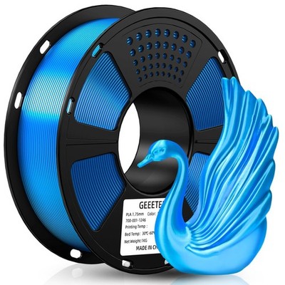 Geeetech PLA Matt PETG SILK ASA ABS+ 1,75mm 3D Drucker Filament 0,5/1KG Schwarz