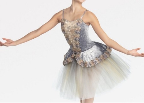 REFINE REVOLUTION TUTU, VELVET BODICE & PEPLUM, TULLE SKIRT, PRE-OWNED , MED AD