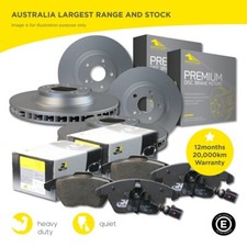 Front and Rear Brake Pads and Rotors Full SET Sensor for BMW 120 320 E87 E90