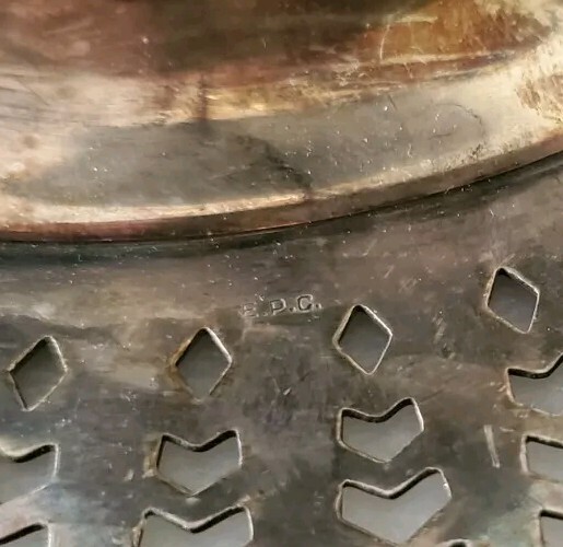 Vintage Rideau Plate Silverplate EPC Pierced Edge Compote Butter Server