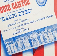 1941 Banjo Eyes Sheet Music Musical Comedy We Did It Before Eddie Cantor
