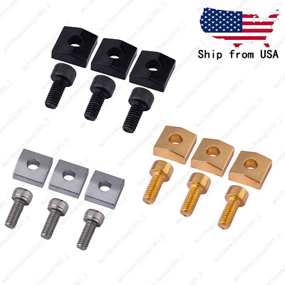 Electric Guitar Locking Nut Block Clamp & Screws Replace For Floyd Rose Tremolo