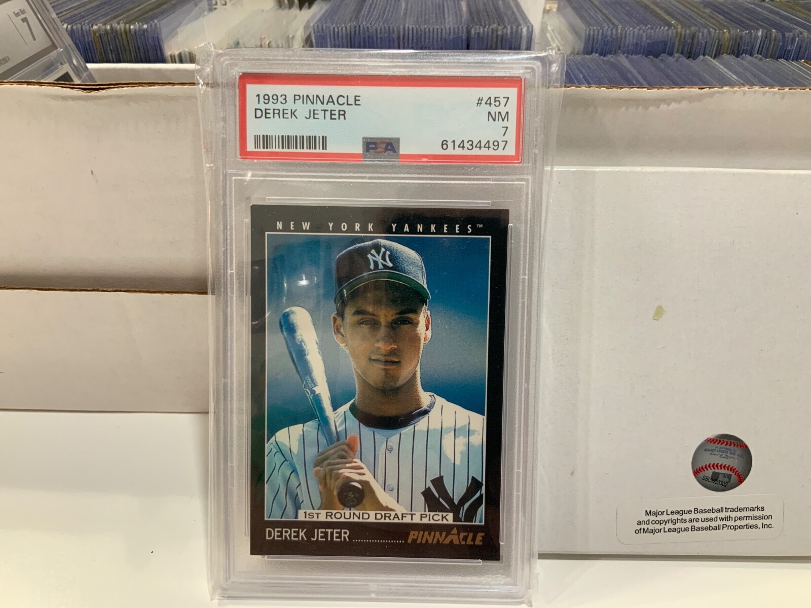 DEREK JETER 1993 PINNACLE 457 ROOKIE CARD PSA 7 GRADED