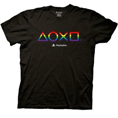 PlayStation Rainbow Symbols T-Shirt | eBay