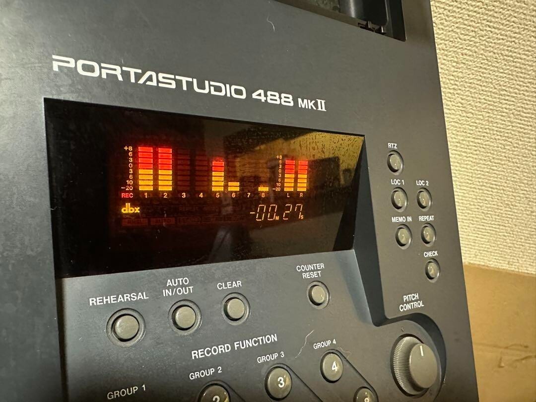 TASCAM 488mk2 Portastudio 8-Track Cassette Mixer MTR 488mkII TASCAM 488mk2 Portastudio 8-Track Cassette Mixer MTR 488mkII