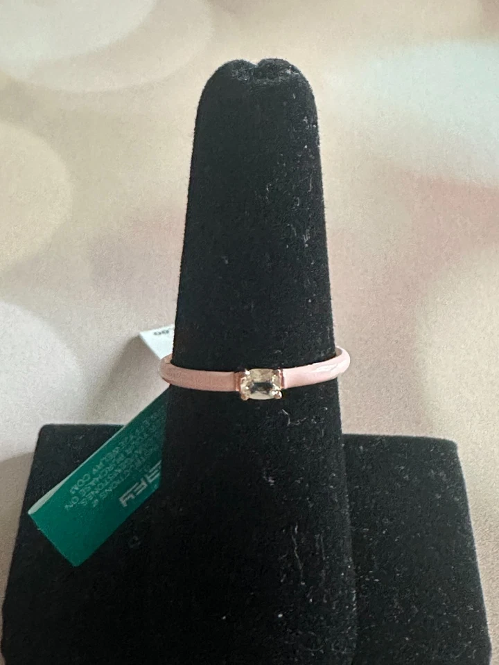 Morganita Colección BN EFFY (1/5 ct. t.w.) Anillo solitario esmaltado y talla US 7 Foto 4 de 4