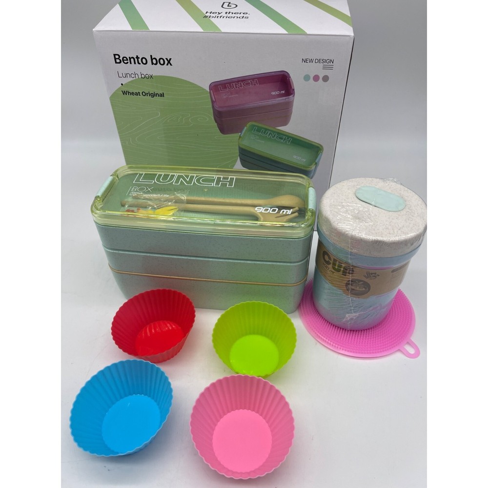 Stackable 3-Tier Bento Lunch Box for Adults