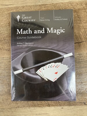 THE GREAT COURSES MATH AND MAGIC 2 DVD'S & COURSE GUIDEBOOK