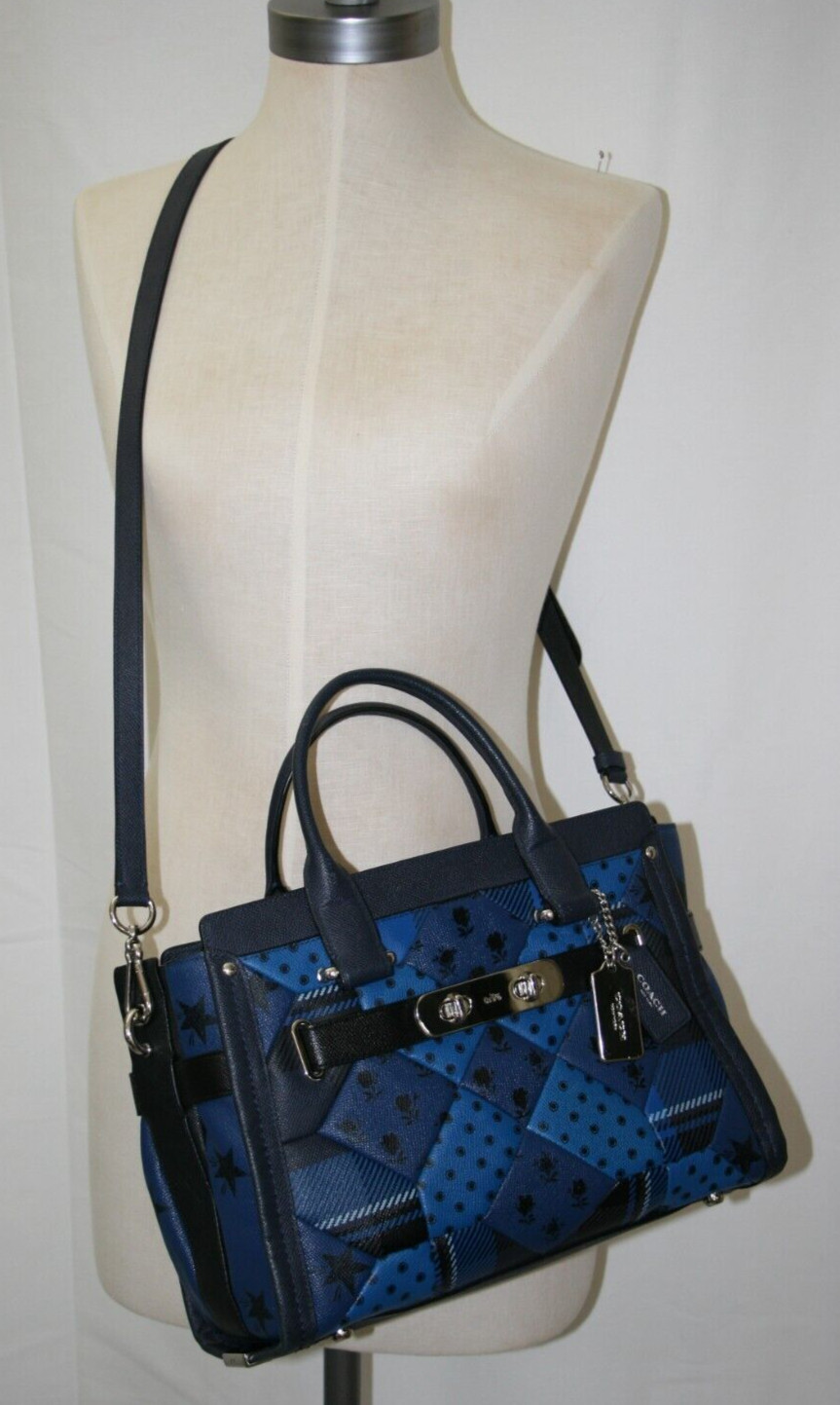 Coach Swagger Printed Patchwork Leather Quilted C… - image 9