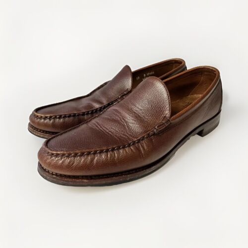 Allen Edmonds Herren Braun Kiesel Leder Sanibel Slipper Halbschuhe Größe 13 B - Bild 3 von 7