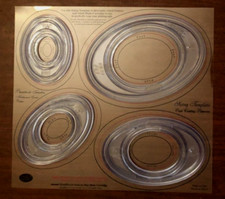 Creative Memories Custom Cutting System OVAL Patterns with Template