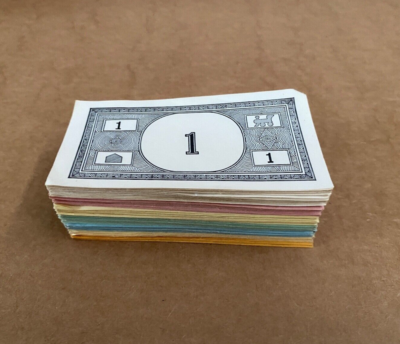 Vintage 1960s Monopoly Money 200 Paper Bills Replacement Play