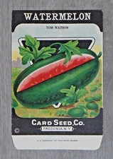Original Card Seed Co Packets Watermelon Seeds Packet Unused