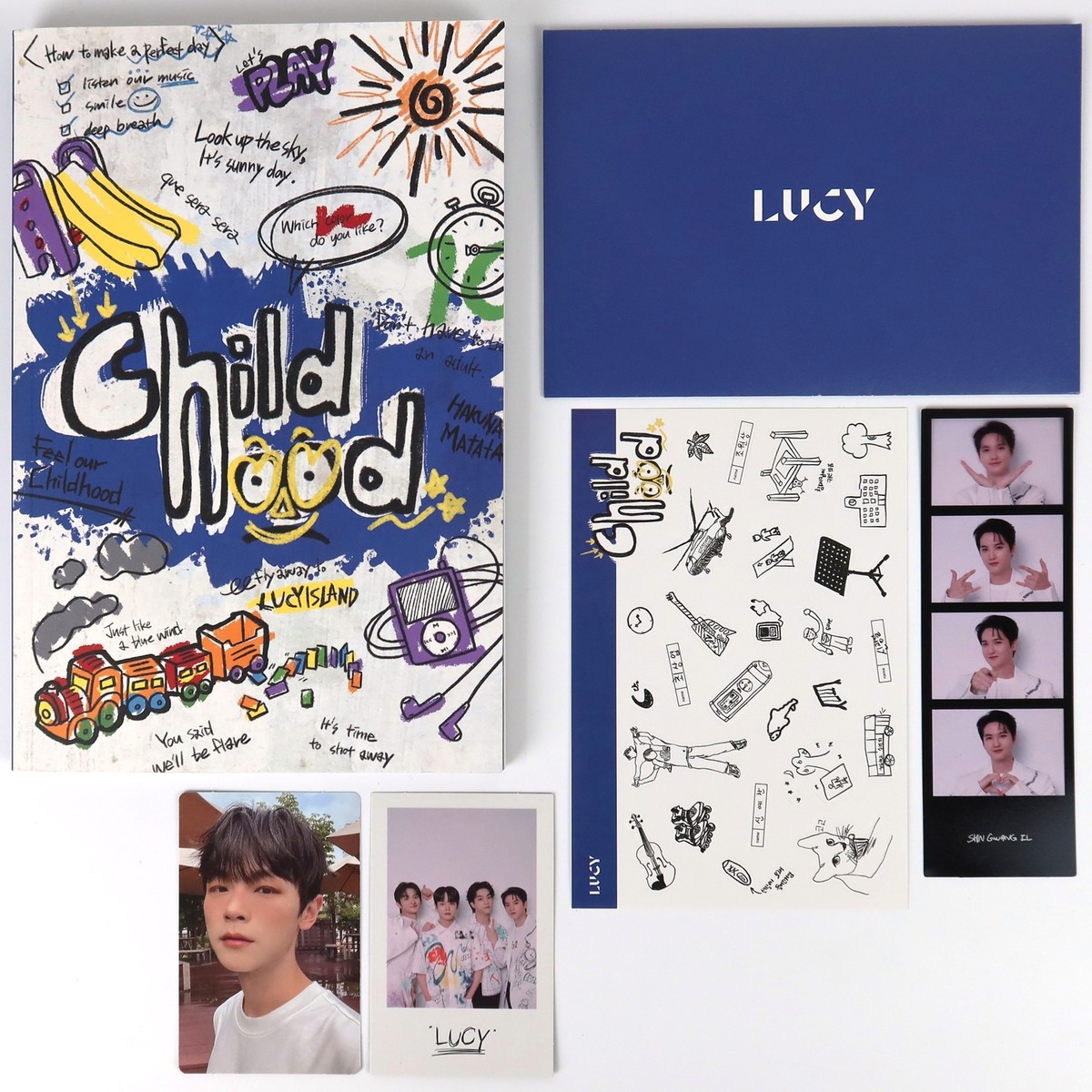 Lucy - Childhood 1st Full Album CD + Ye-chan Photocard K-Pop Rock