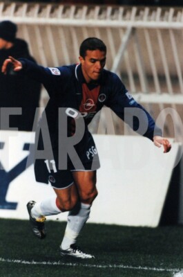 Photo De Presse Vintage PSG - Laurent Robert - Années 2000 - Tirage 20x15cm