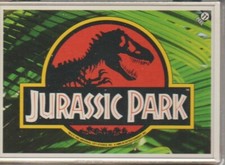 JURASSIC PARK MOVIE SERIES 1 STICKER COMPLETE...