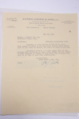 1940 Lamson Goodnow James Smith Son Patchogue NY One Arm Knife Ephemera P598D