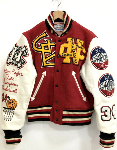 red stadium jacket