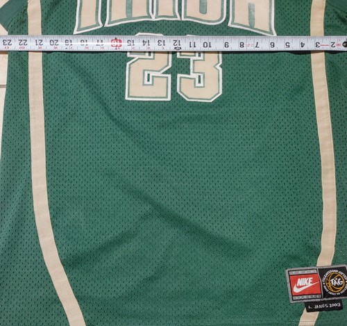 Vtg Lebron J Nike Basketball Jersey Irish High School Lebron James #23 - Picture 9 of 12