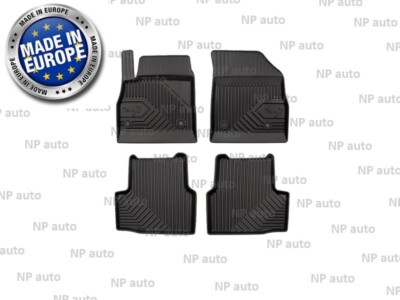 NEW LHD BLACK RUBBER FLOOR MATS LINERS ALL WEATHER FOR OPEL ASTRA K 2015-2021