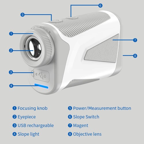 Golf Laser Rangefinder 600M/800M/1000M with Slope and Flag Pole Lock Vibration - Picture 23 of 27