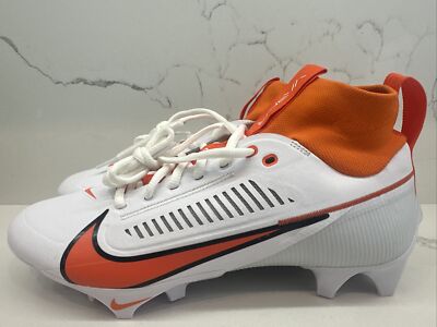 Nike Vapor Edge Pro 360 2 White/Orange Football Cleats FJ1581-180 Men s Sz 15