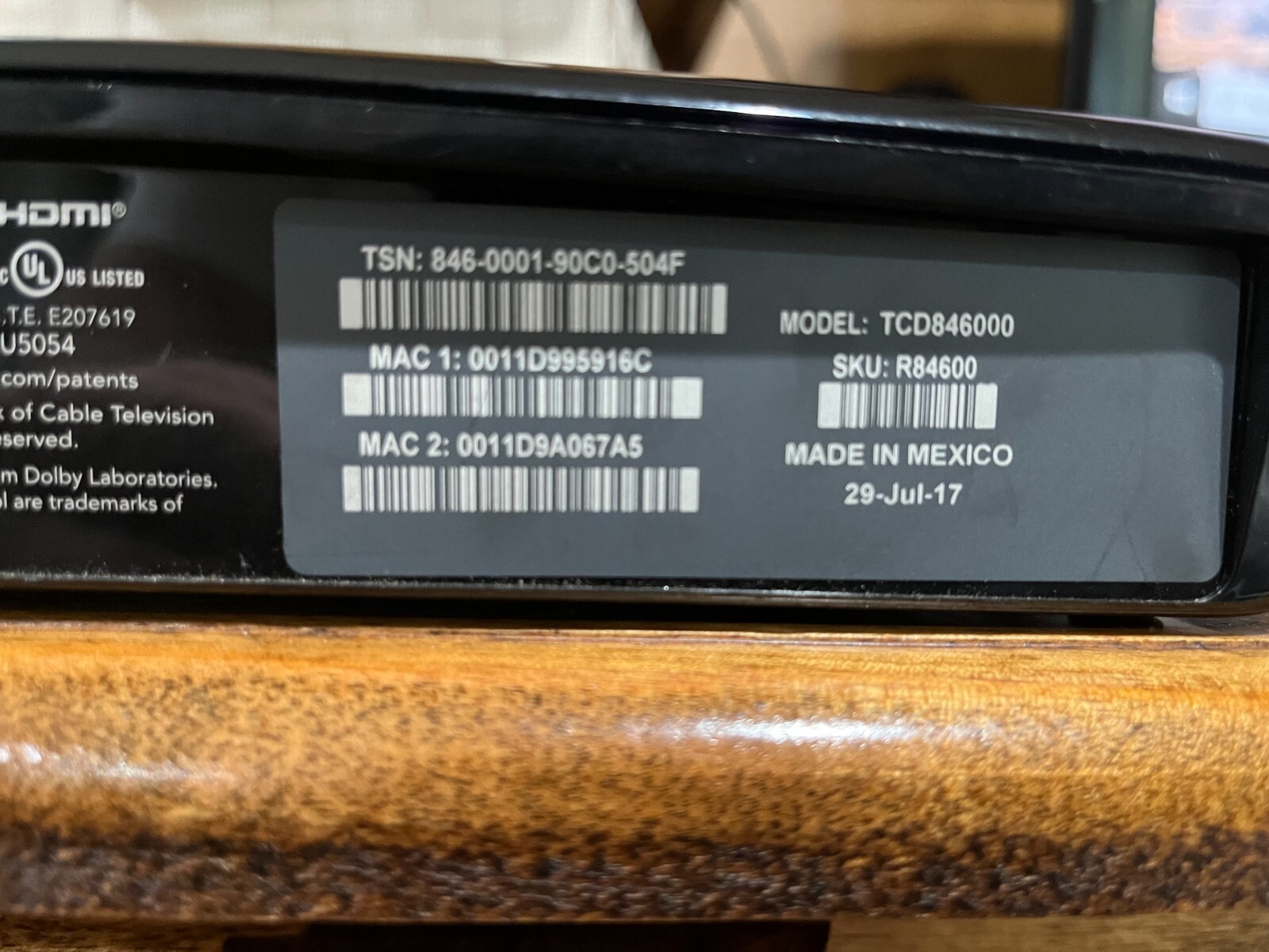 TiVo Roamio OTA 1TB Device LIFETIME TiVo Service Plan Model